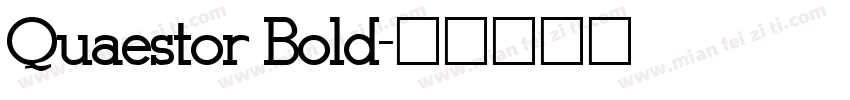 Quaestor Bold字体转换